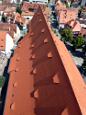 Ev. Stadtkirche St. Johannes und St. Martin (ab 1469) - saniertes Dach der Mittel- und Seitenschiffe