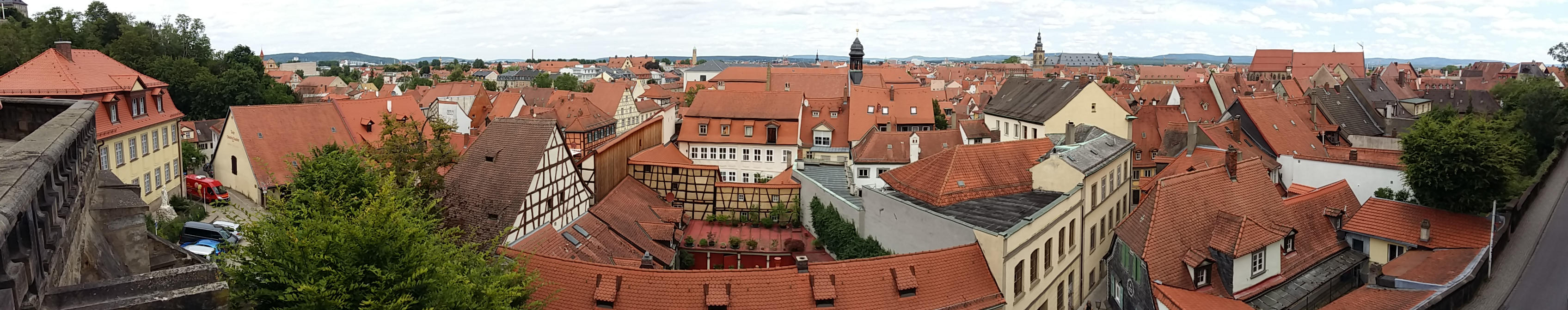 Bamberger Altstadt - Blick von der Residenz