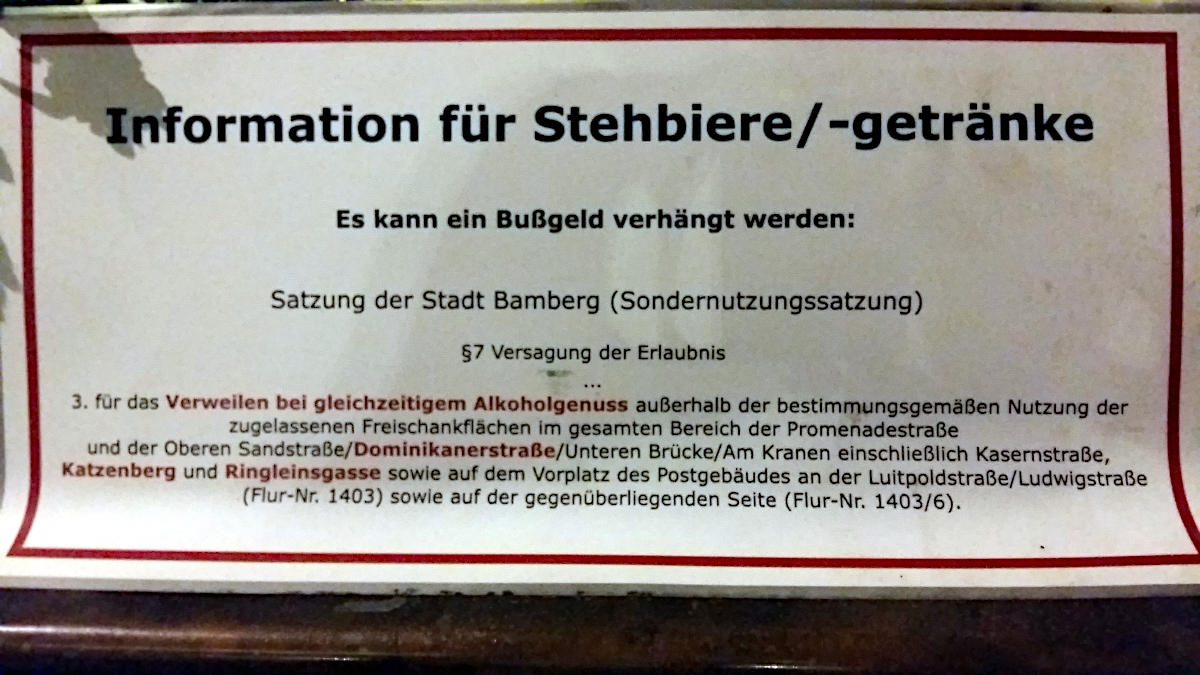 Dominikanerstrae - Straenausschank