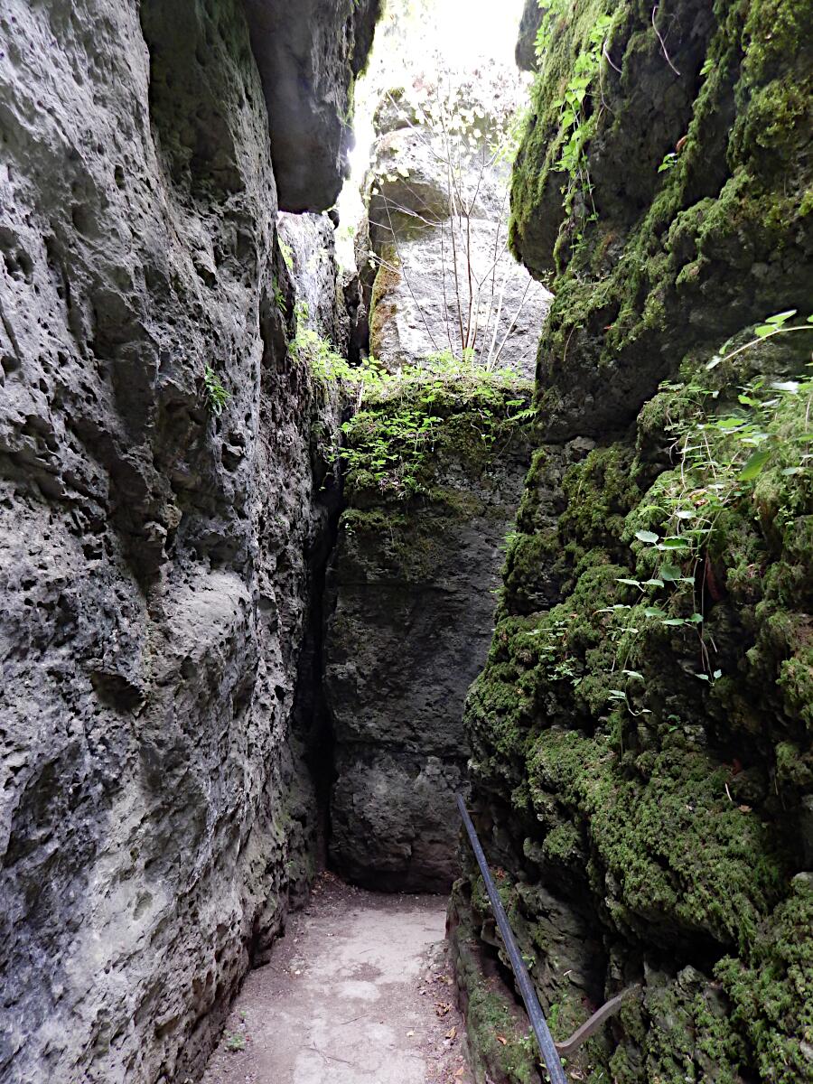 Teufelsh�hle - Ausgangsschlucht