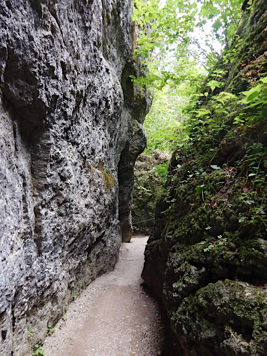 Teufelsh�hle - Ausgangsschlucht