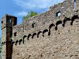 Schloss Auerbach (ab 1222) - Ringmauer (Sdseite)