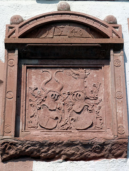 Rodensteiner Schloss - Allianzwappen der Schelme