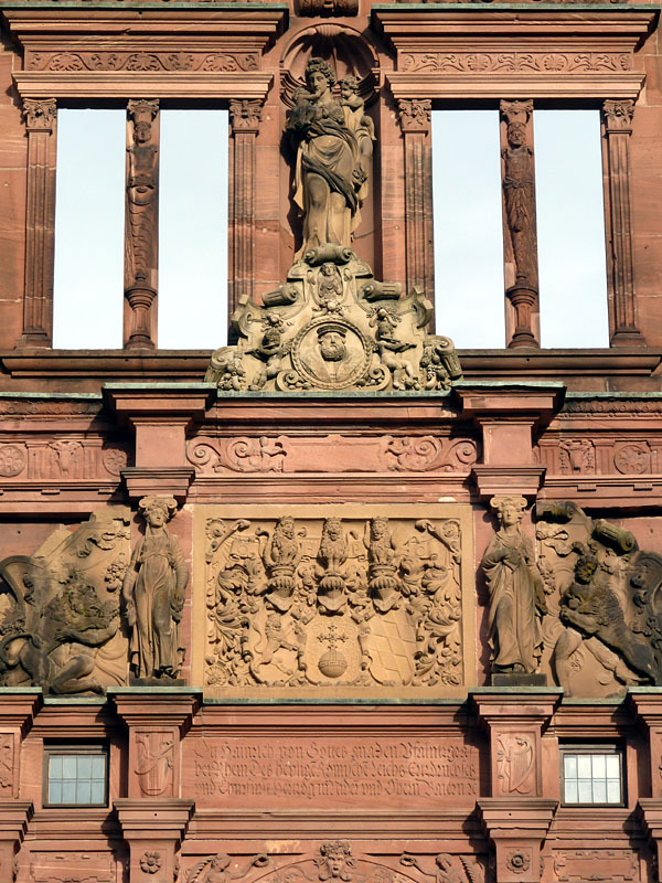 Heidelberger Schloss - Detail Ottheinrichsbau (16. Jh.)
