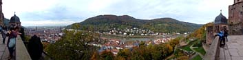 Altstadtpanorama - vom Heidelberger Schloss