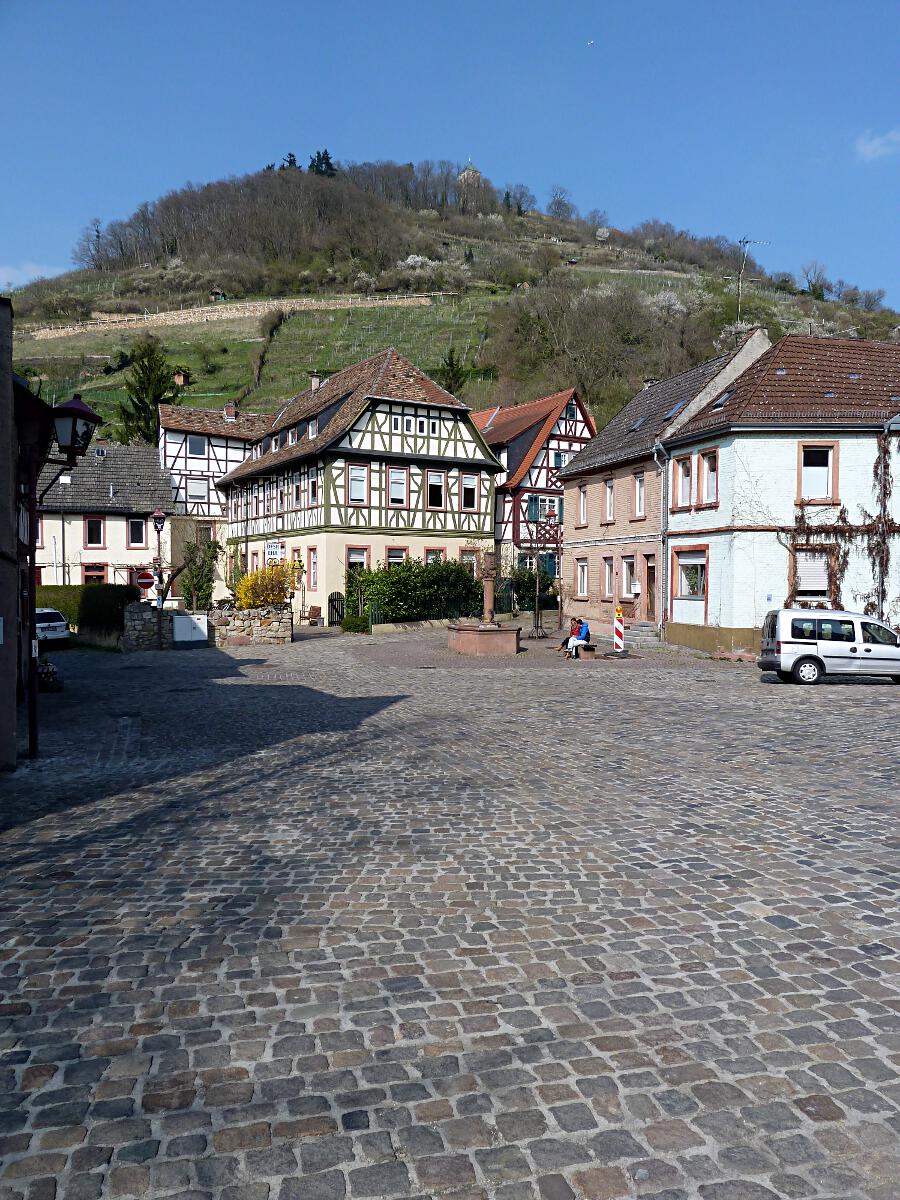 Kleine Bach - im Hintergrund Schlossberg