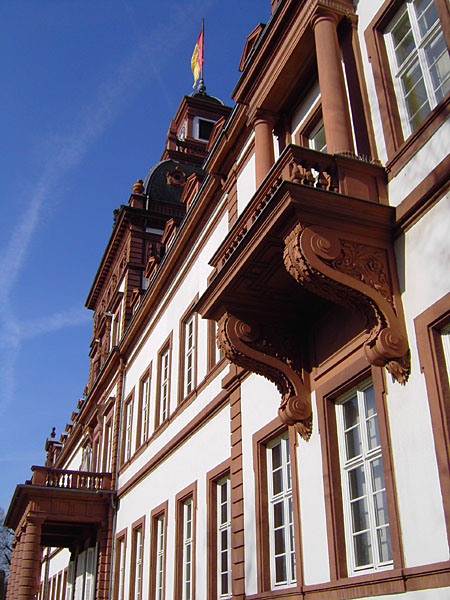 Schloss Philippsruhe - Westansicht Mitteltrakt
