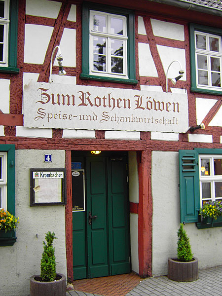 'Zum Rothen Lwen' (1727, ltestes Hanauer Gasthaus)