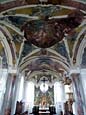 St. Ccilia - Innenraum mit Deckenfresken von Christoph Thomas Scheffler (1739-41)