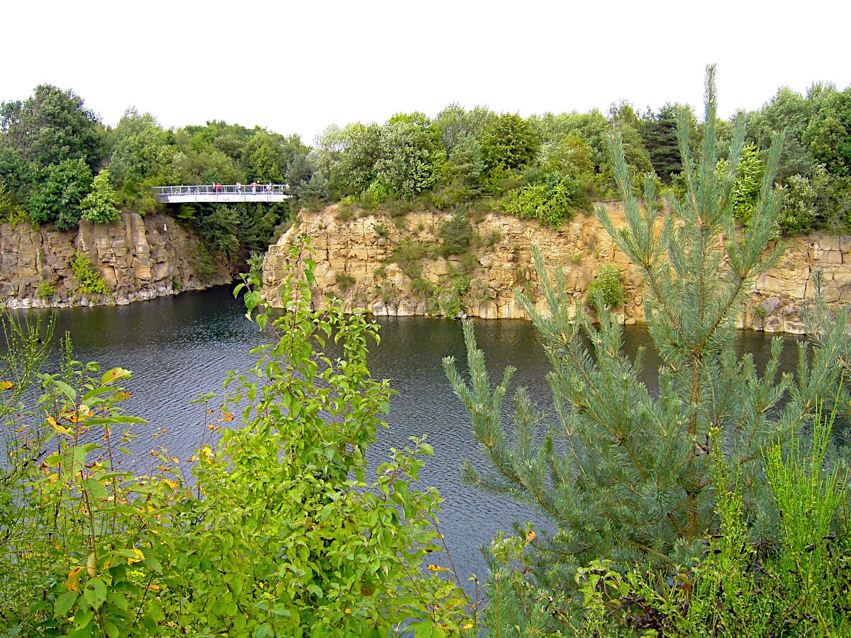 Vogelsberger See mit Canyonbr�cke