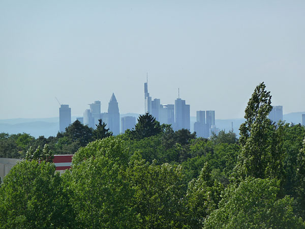 Frankfurter Skyline - Blick vom Bieberer Aussichtsturm