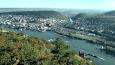 Bingen, Nahemndung, Burg Ehrenfels und Binger Museturm