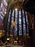 Aachener Dom (ab 795) - Chorhalle (1355-1414) mit Marienschrein (1239) und Karlsschrein (1215)