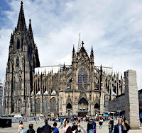 K�lner Dom (1248-1880) - S�dansicht