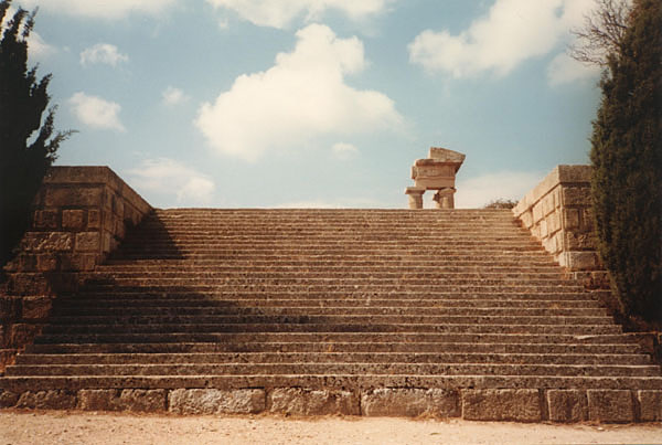 Antikes Rhodos - Freitreppe zum Apollon-Tempel