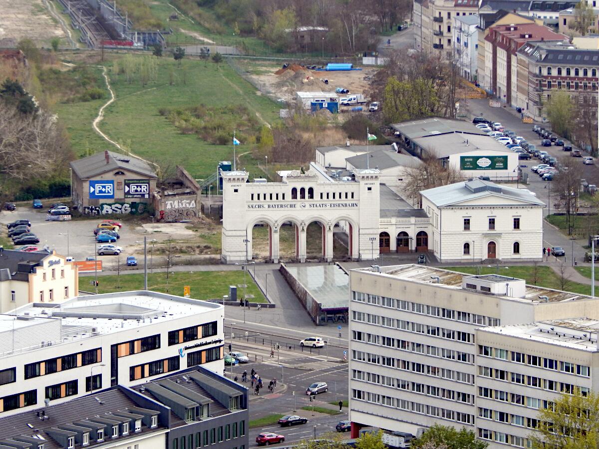 Schsisch-Bayerischer Bahnhof (1841-44) - Portikus