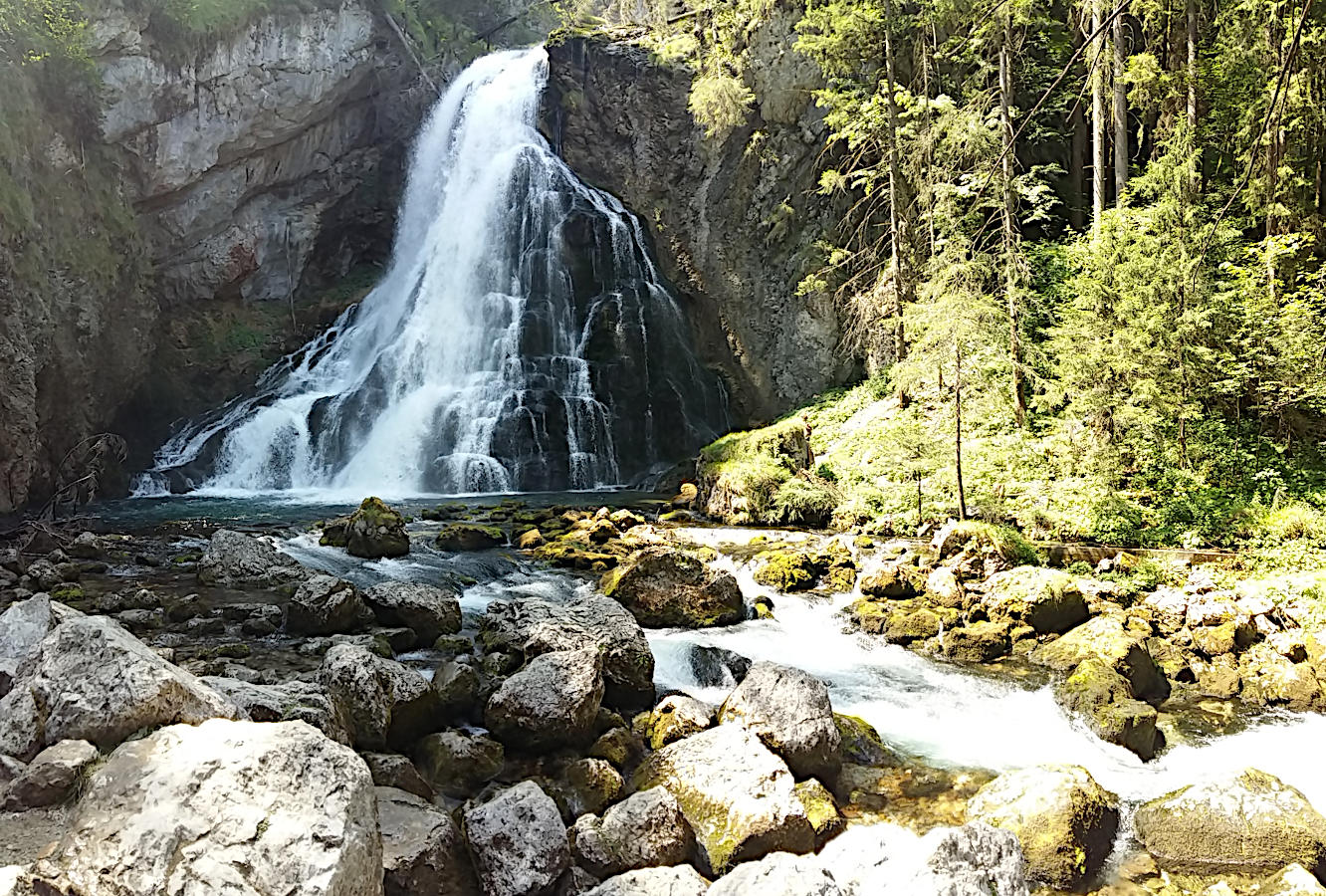 Gollinger Wasserfall - untere Kaskade