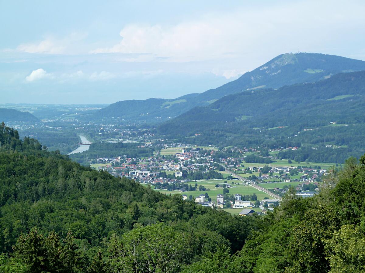 Blickrichtung Nord - Salzach und Puch