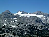 Dachsteinmassiv - 'Welterbeblick': Hoher Gjaidstein (2794 m), Hoher Dachstein (2995 m), Niederer Dachstein (2934 m), Taubenkogel (2301 m), Hohes Kreuz (2837 m)