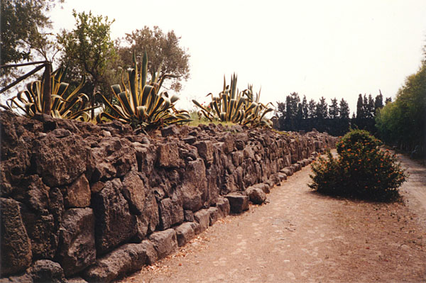 Naxos - berreste der antiken Hafenmauer