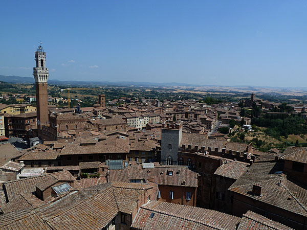 Siena - Torre del Mangia und Palazzo Chigi-Saracini