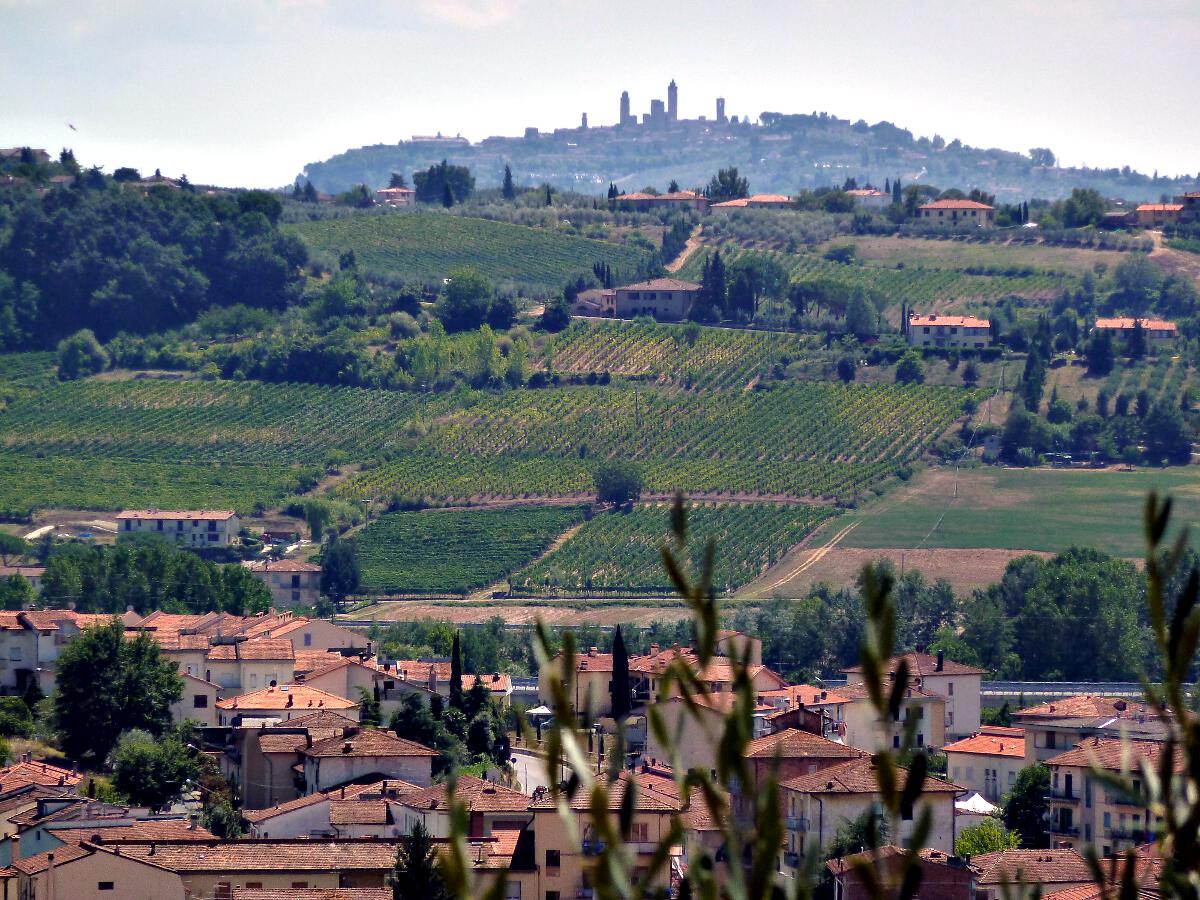 Certaldo Alto - Blickrichtung Sden (San Gimignano)