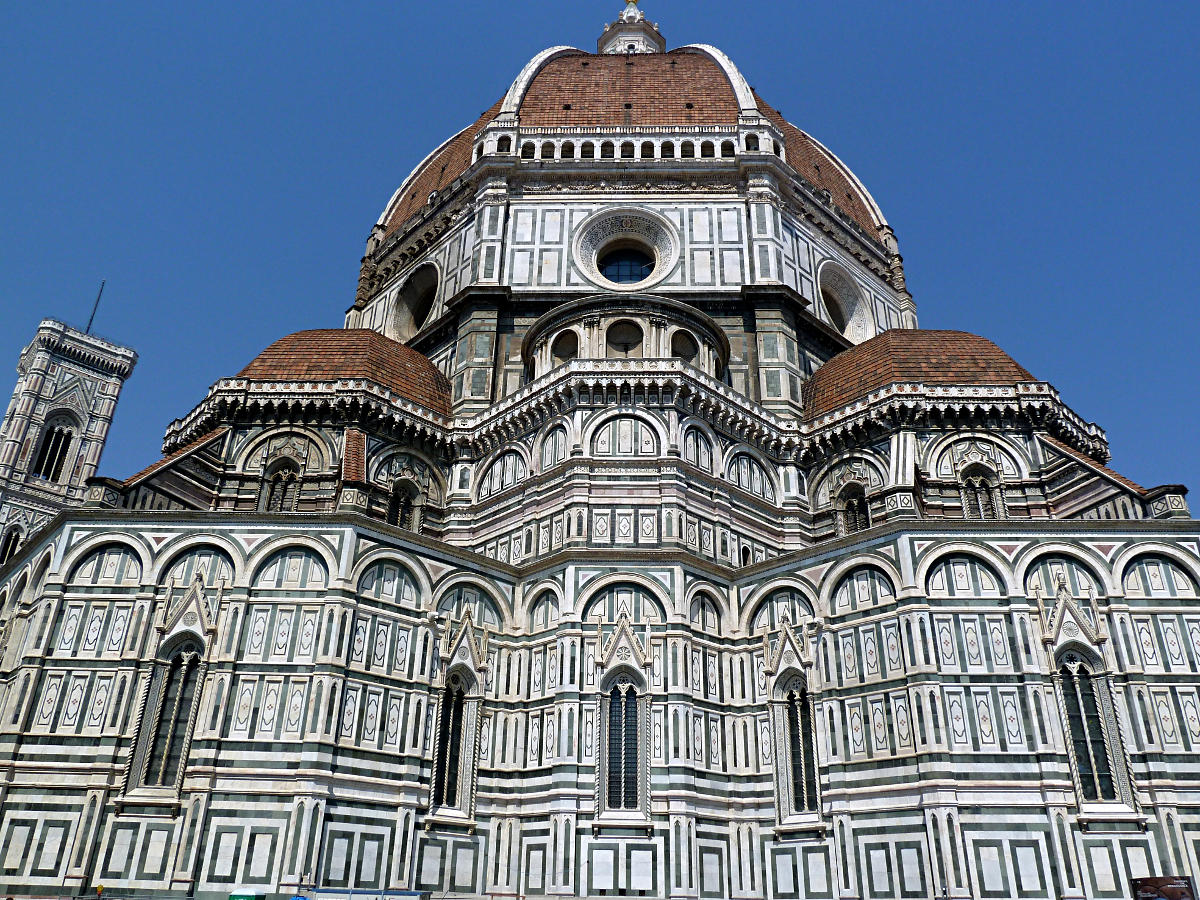 Florenz - Santa Maria del Fiore (ab 1296, Ostansicht mit Kuppel)