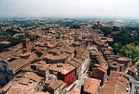 Siena - Stadtansicht vom Torre del Mangia
