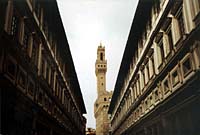 Florenz - Uffizien mit Palazzo Vecchio