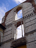 Siena - unvollendete Fassade des neuen Doms