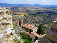 Montemassi - Blick vom Castello auf die Chiesa di Sant'Andrea Apostolo