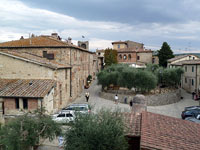 Monteriggioni - Blick von der westlichen Stadtmauer