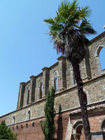 San Galgano - Sdansicht Klosterkirche (ab 1224)