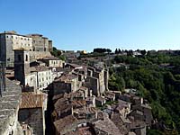 Sorano - Westansicht vom Masso Leopoldino