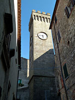 Roccastrada - Torre dellOrologio (14. Jh.)
