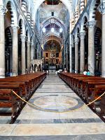 Pisa - Duomo di Santa Maria Assunta (Mittelschiff mit Granitsulenreihe, ab 1063)