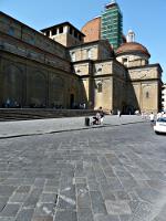 Florenz - Piazza mit Basilica di San Lorenzo (ab 15. Jh.)