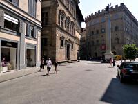 Florenz - Via de' Tornabuoni (im Hintergrund Palazzo Spini Feroni)