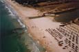 Hammamet - Luftaufnahme Strand mit Entwässerungskanal