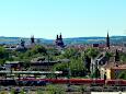 Nordansicht Innenstadt - mit Augustinerkloster, Dom, Neumnster, Marienkapelle (Blick vom Wrzburger Stein)