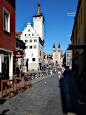 Karmelitenstrae - Grafeneckart (ab 1316) und Dom St. Kilian (ab 1040)
