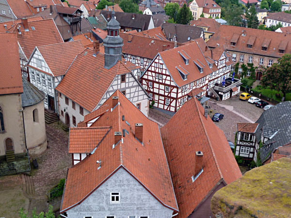 Rathaus und Marktplatz - Blick vom Hinterturm