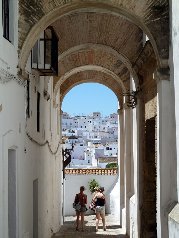 Vejer de la Frontera - Schwippb�gen an der Iglesia del Divino Salvador