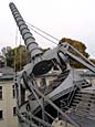 Archenhold-Sternwarte (1896) - Groer Refraktor whrend der Ausrichtung