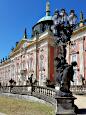 Neues Palais (1763-69) - Mittelrisalit mit Kuppel