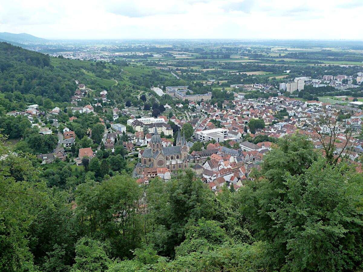 Heppenheim - Blick von der Starkenburg